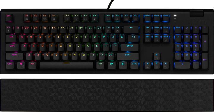 Actual product image Endorfy Omnis keyboard USB QWERTY Black (US, Cable)