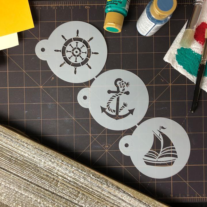 Actual product image Designer Stencils Sailor Joy Stencils