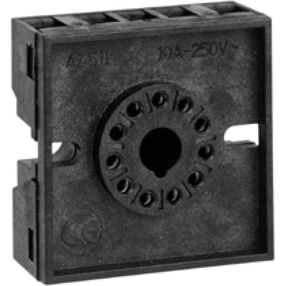 Schneider Electric, Accessori per la tecnologia di controllo, Presa per relè temporizzatore RE48A, 11 pin, RE48ASOC11AR (Presa per relè)