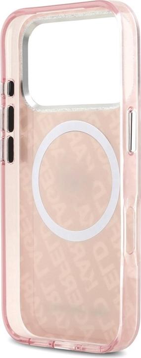 Actual product image Karl Lagerfeld - IML MagSafe (KLHMP17LHMKBCHOP) - iPhone 17 Pro - Pink Choupette's Head (Apple iPhone 17 Pro)