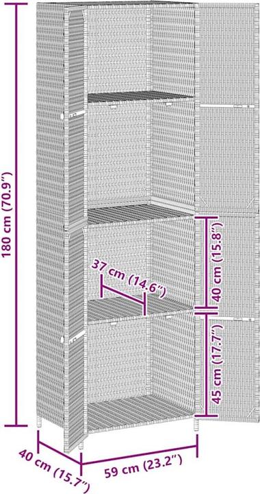 Produktbild vidaXL Gartenschrank