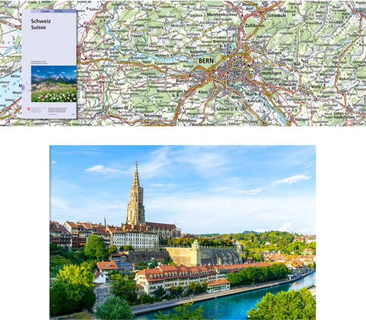 Actual product image General map of Switzerland 300000