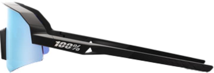 Image du produit 100% SLENDALE XS - Matte Black - HiPER Blue Multilayer Mirro (Noir mat, Miroir multicouche bleu HiPer)