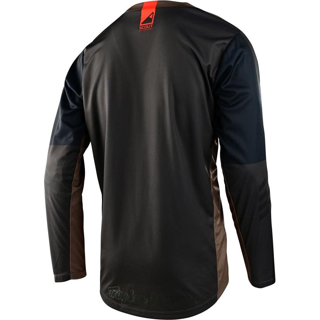 Thumbnail - Troy Lee Designs, Velotrikot, Scout GP Jersey, Recon, gravel/beetle, S (S), Grau, Braun, S
