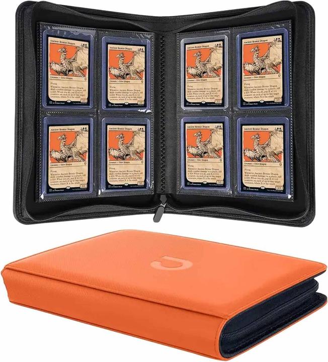 Actual product image BCW Toploader Binder Order Orange (4-Pocket)