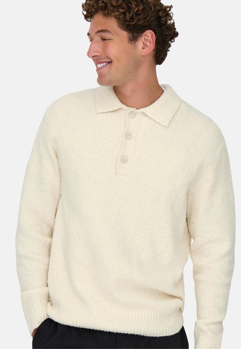 Actual product image Only & Sons Onsdale Rlx Ls Polo Knit Noos (XL)
