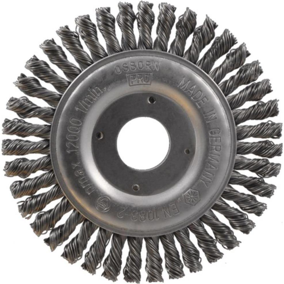 Osborn, Schleifmittel, Pipelinebürste Ø 178 mm Drahtstärke 0,5 mm Stahl 6 mm 12000 min-¹