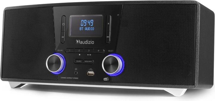 Immagine prodotto DAB radio con Bluetooth - Audizio Cannes - Stereo FM e radio con lettore cd e lettore mp3 (Lettore CD, Bluetooth, 1x 120 W)