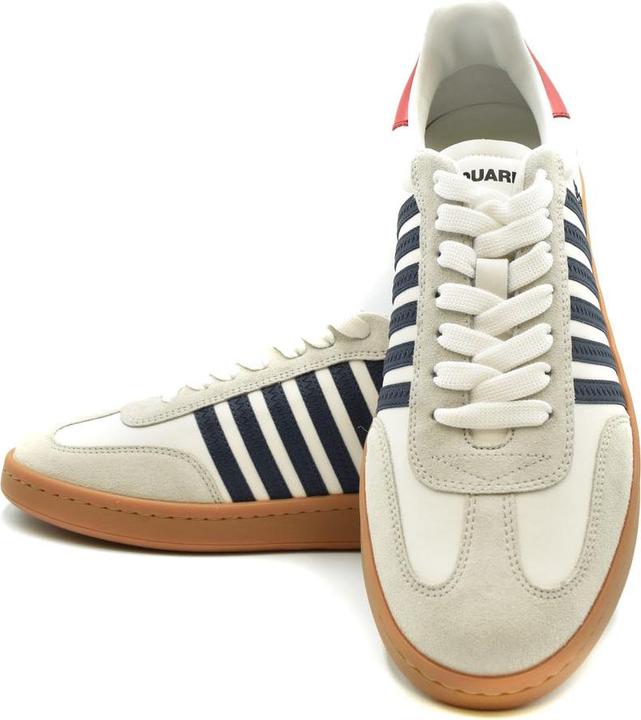 Produktbild Dsquared2 white/blue leather boxer sneakers (45)