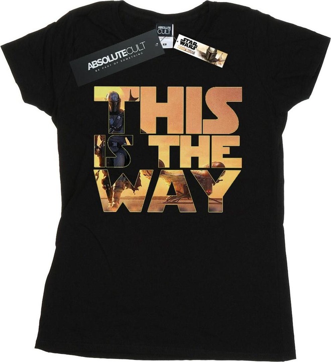 Produktbild Star Wars The Mandalorian The Way Poster Text TShirt (M)