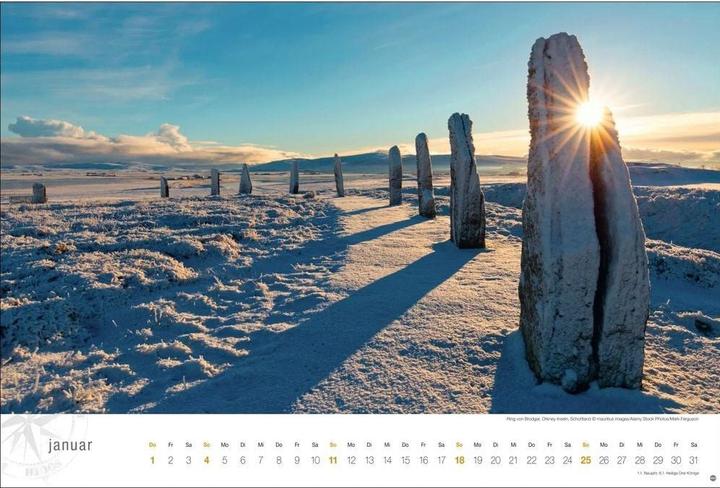 Actual product image Schottland Globetrotter Kalender 2026 - Von wilden Küsten, Seen und Bergen (Hardcover, German)