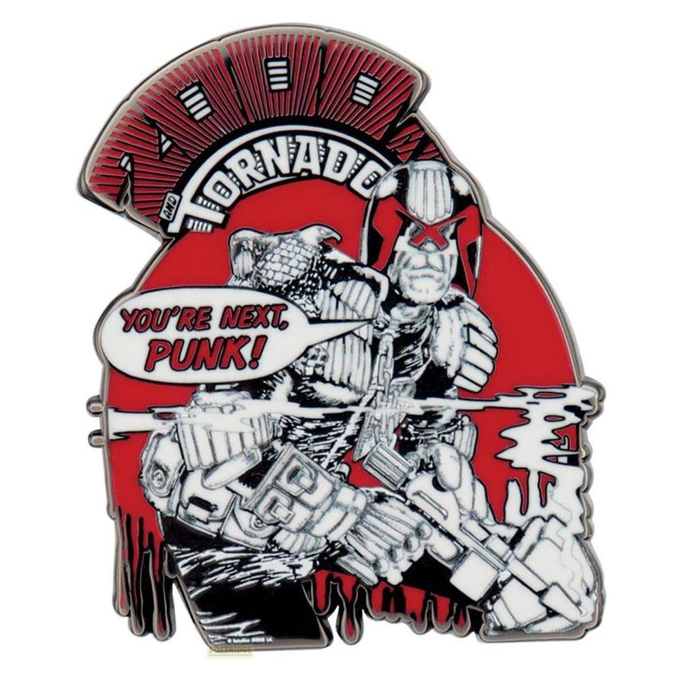 Fanattik, Pin, 2000 Ad Ansteck-Pin Judge Dredd You're Next Punk Limited Edition, Veelkleurig