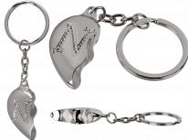 Actual product image Ootb Metal keychain, Broken Heart