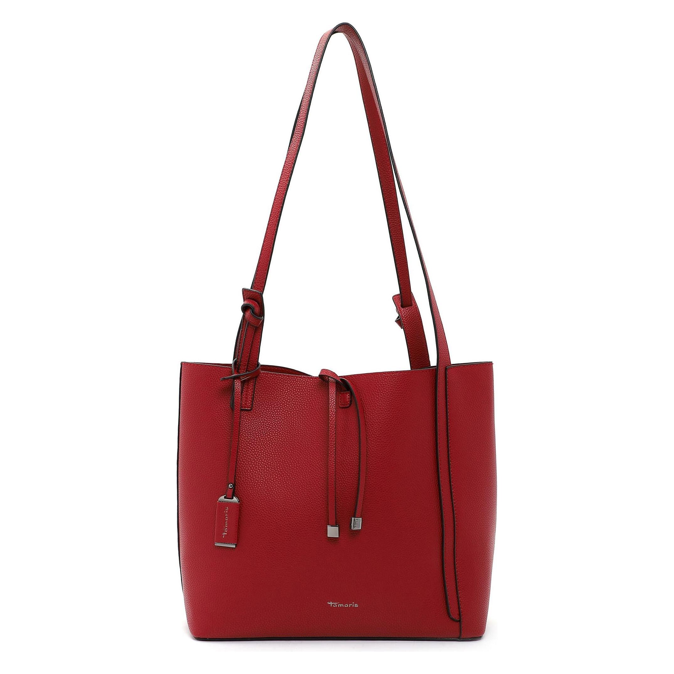 Tamaris, Damen, Tasche, Shopper Janika, Rot, (21 l)