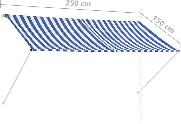 Produktbild vidaXL Seitenmarkise (2.50 m)