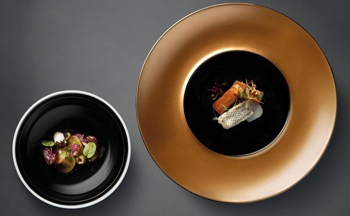 Actual product image BergHoff Dinner service Gem Line 2 pieces, Black/Gold (2 x, 28 cm)