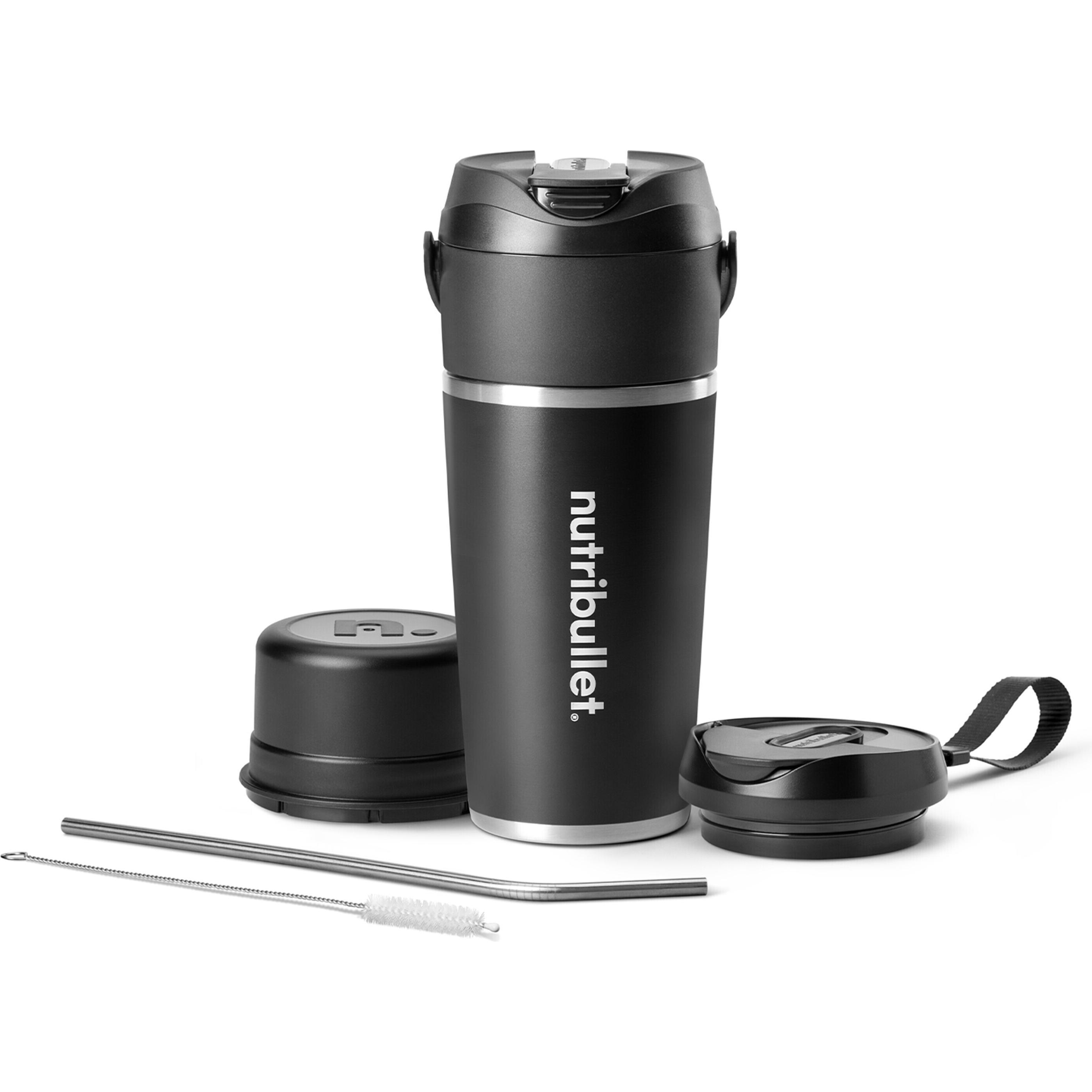 NutriBullet Flip USB portatile, Frullatore a bicchiere, Nero