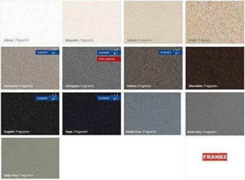 Immagine prodotto Franke Lavello da incasso Kubus 2 KNG 110-52, 125.0512.507, grigio pietra (Lavello montato, 31 cm, 52 cm)