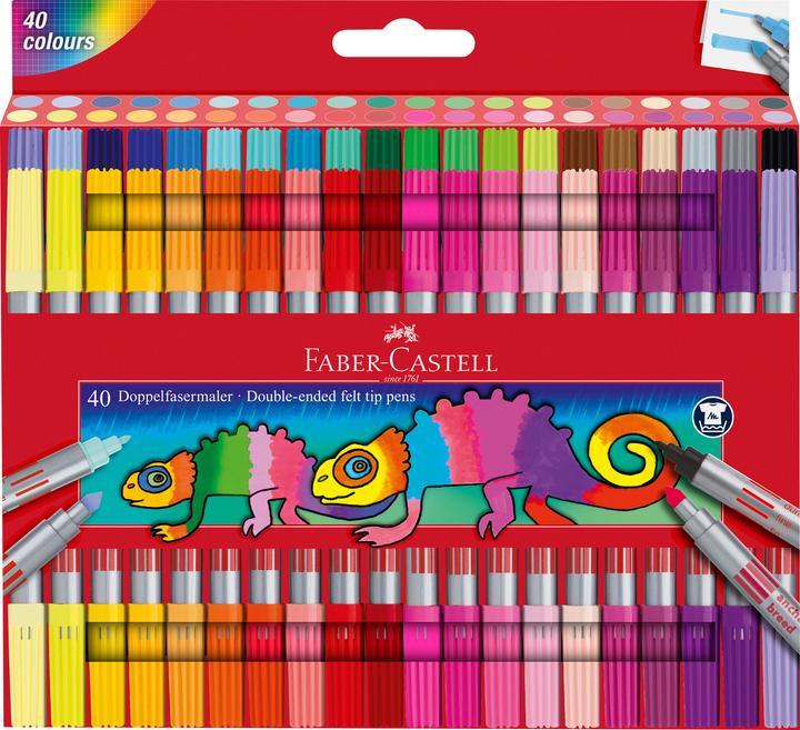 Faber-Castell Doppelfasermaler (Mehrfarbig, 40 x)