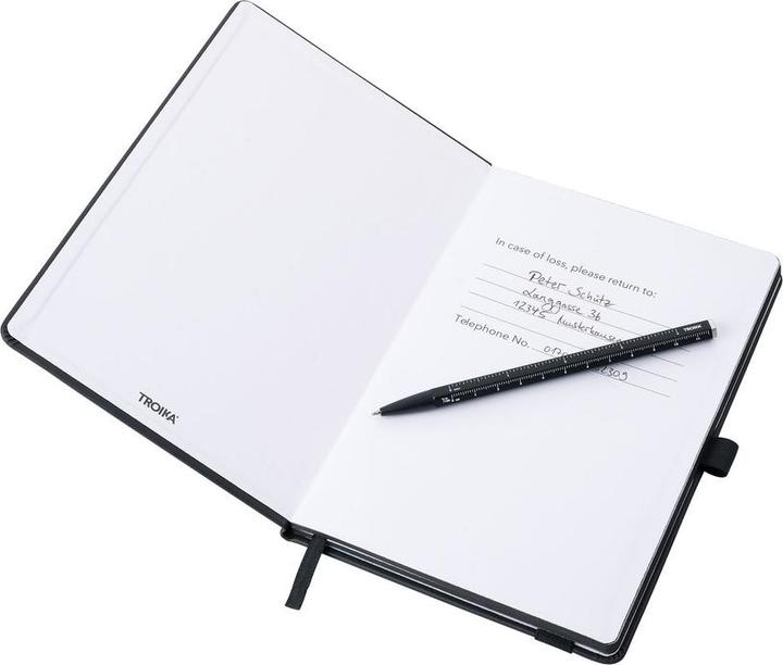 Produktbild Troika Notizblock BLACK SLIMPAD A5 (A5, Gepunktet, Harter Einband)