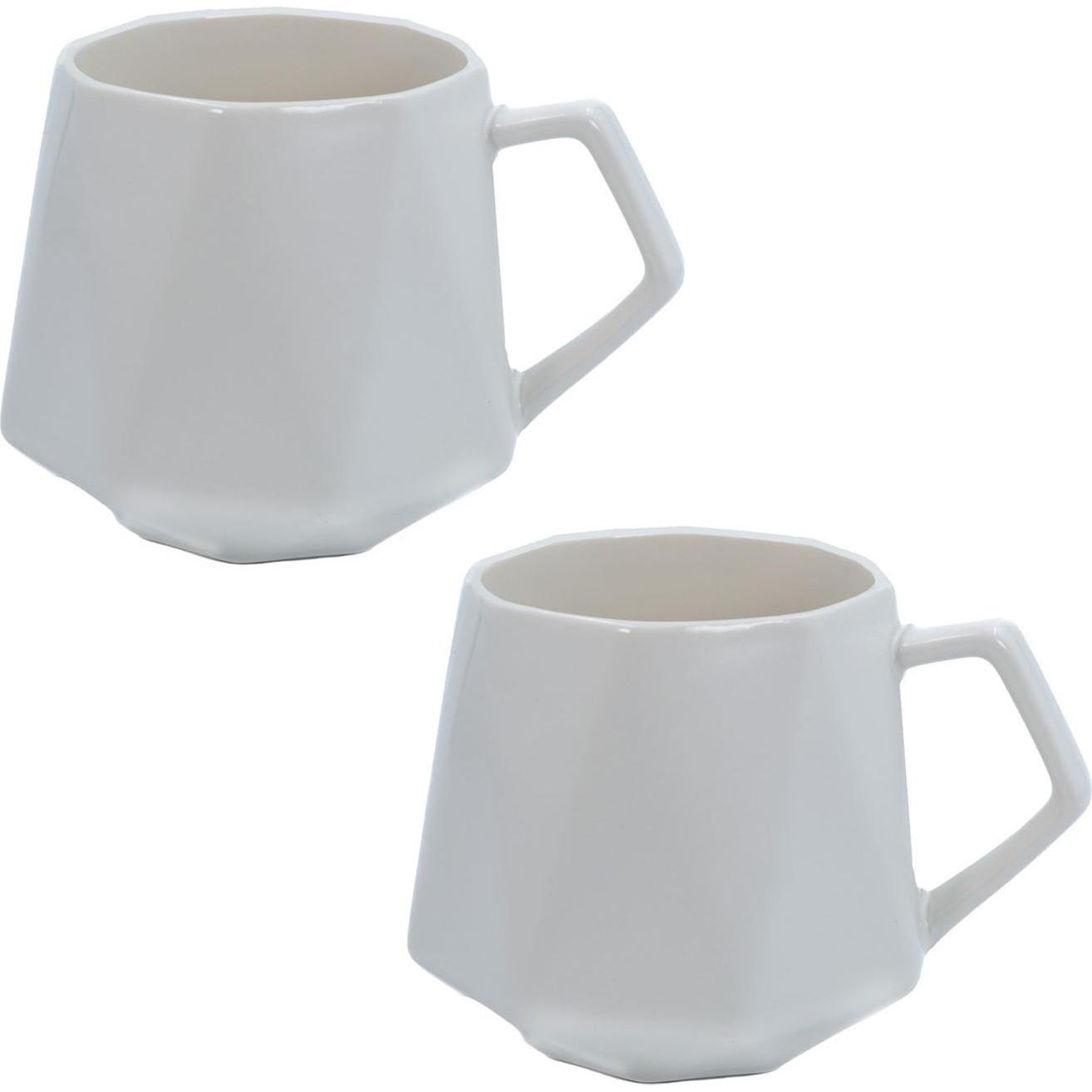 Intirilife, Tasse, Tasse in Feinschliff Optik (350 ml, 2 x)