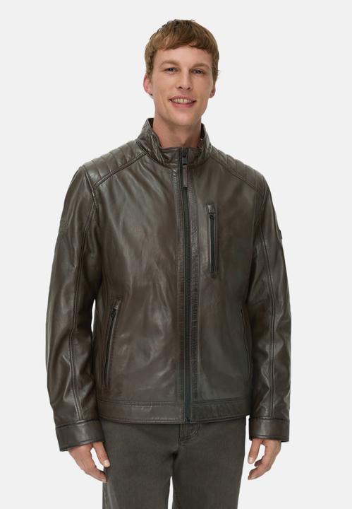 Immagine prodotto Camel Active Leder Bikerjacke mit Stehkragen (48)
