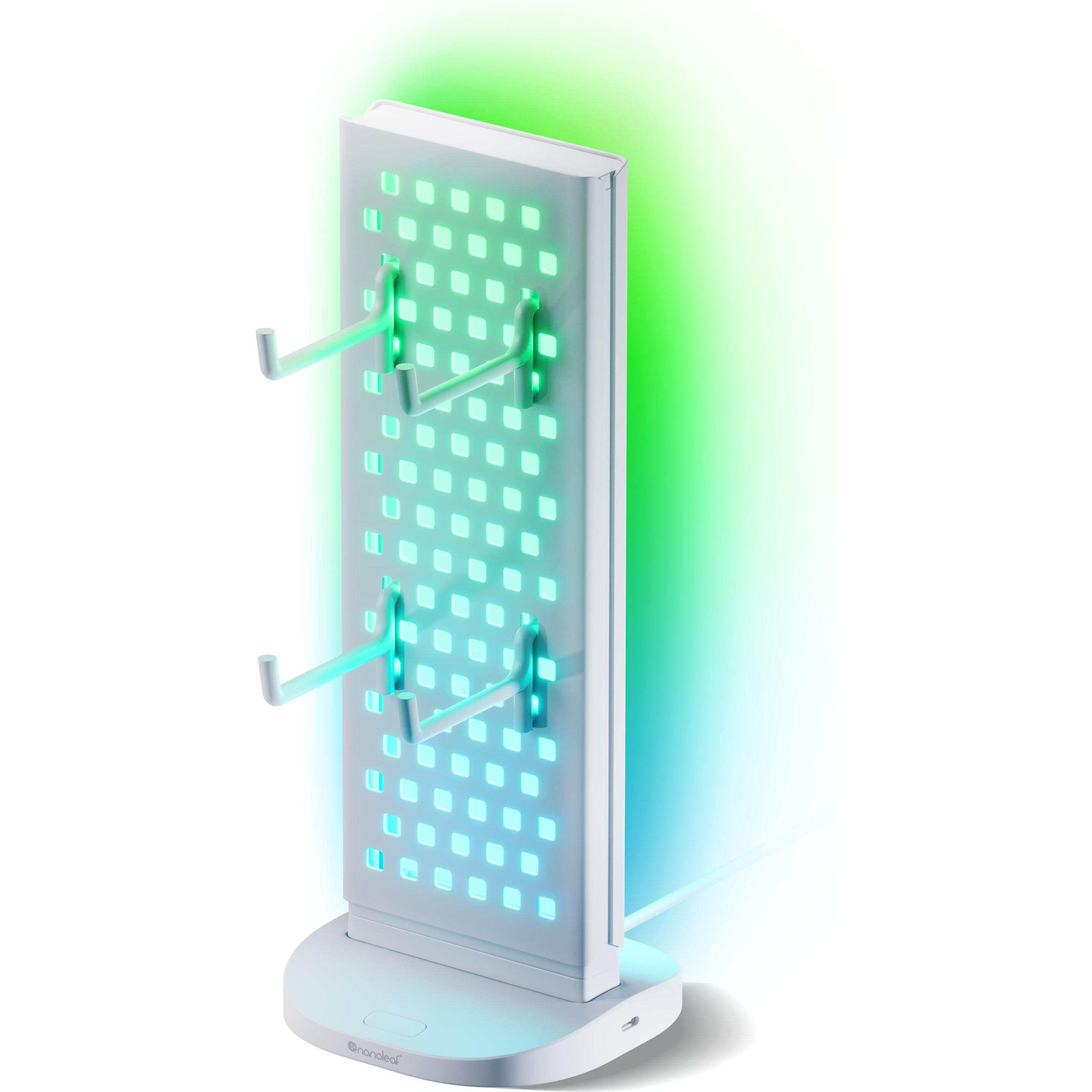 Nanoleaf, Lampada da tavolo, Pegboard Desk Dock weiss