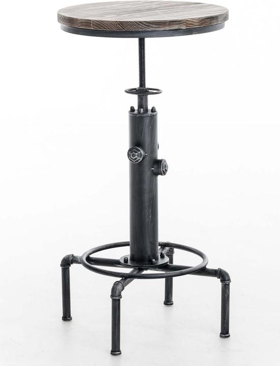 Immagine prodotto CLP Tavolo da bar Lumos, legno, argento antico