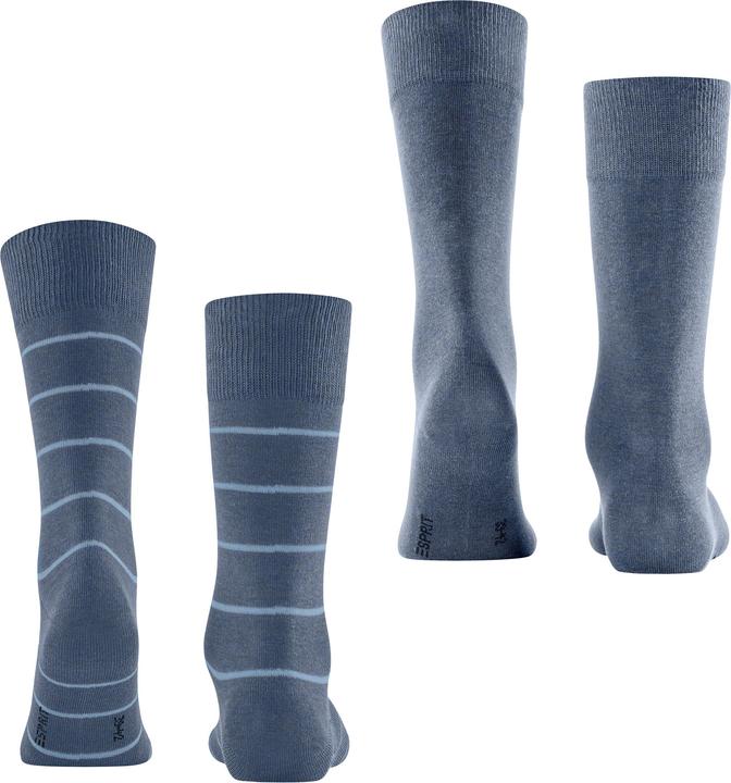 Produktbild Esprit Modern Stripe 2-Pack Baumwollsocken (2er Pack, 39 - 42)