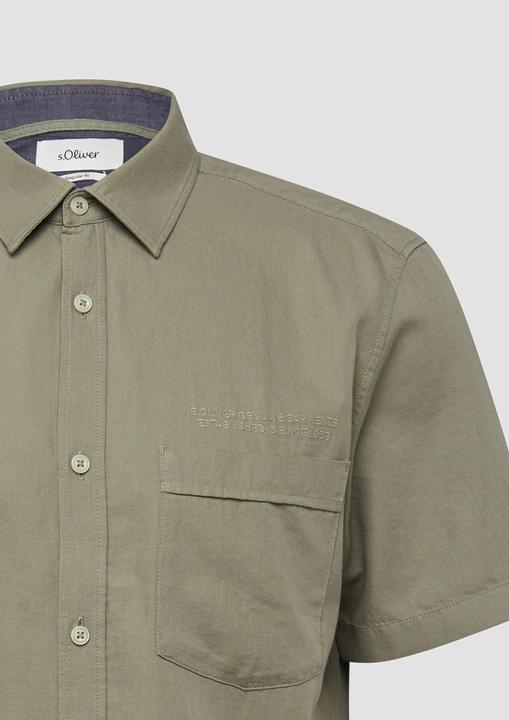 Immagine prodotto s.Oliver Regular Fit: Leichtes Kurzarmhemd mit Stickerei (M)