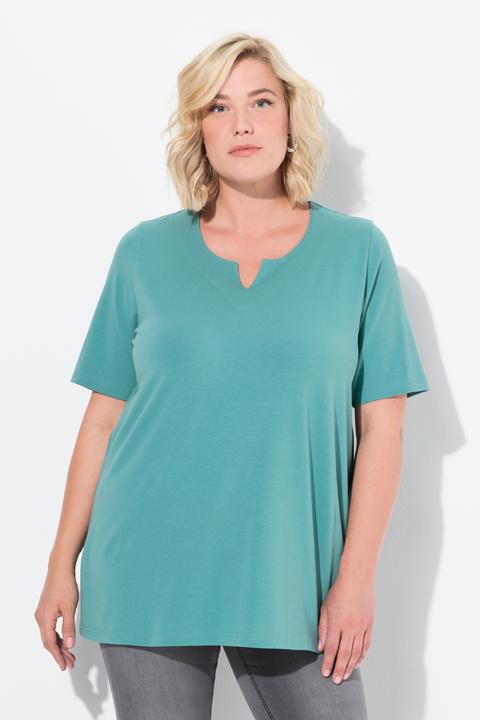 Produktbild Ulla Popken T-Shirt, A-Linie, Tunika-Ausschnitt, Halbarm (62)