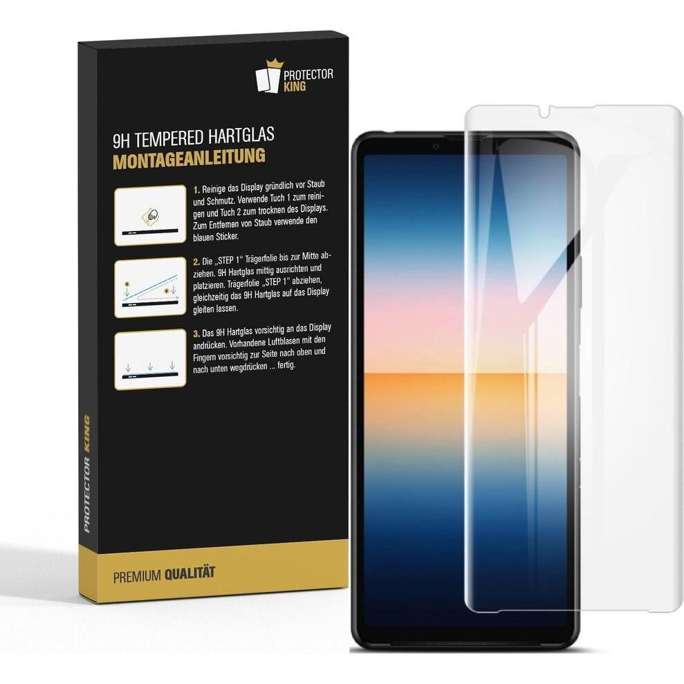 Thumbnail - Protectorking 3x echtes Tempered 9H Panzerhartglas 3D KLAR (3 Stück, Sony Xperia 10 III), Smartphone Schutzfolie, Transp...