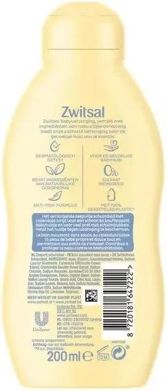 Productafbeelding Zwitsal Baby Foam Bath Soap Free Gentle And Safe For Babies