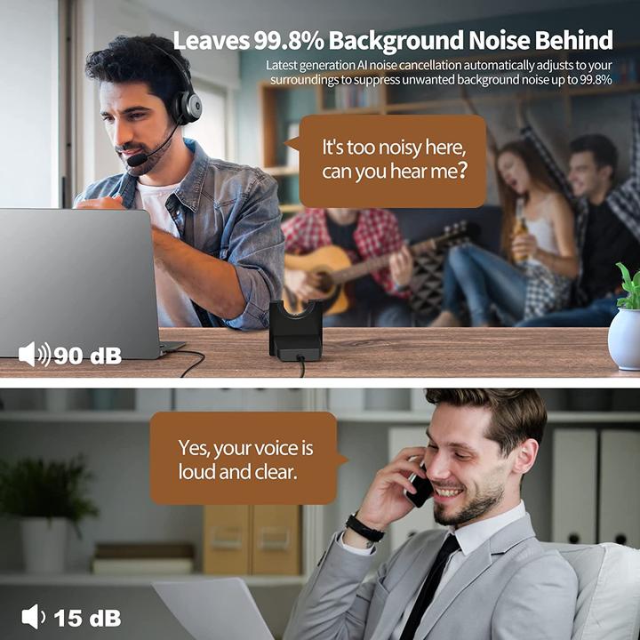 Produktbild Tecknet Bluetooth Headset mit Mikrofon, nur 79g