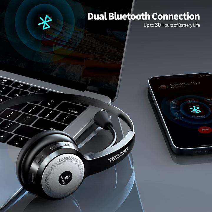 Produktbild Tecknet Bluetooth Headset mit Mikrofon, nur 79g