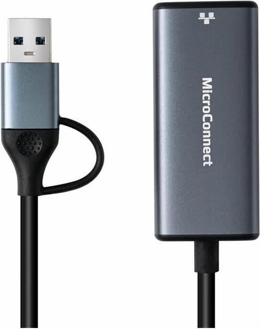 Immagine prodotto MicroConnect Da USB-C/A a RJ45 2.5G (USB-C, RJ45 (1x))