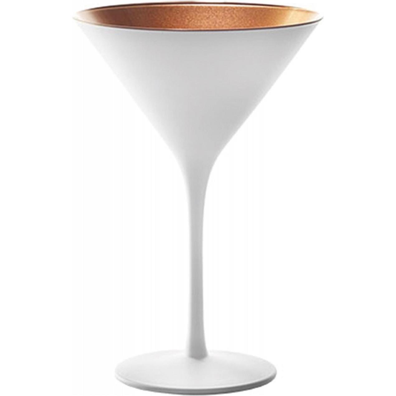 Stölzle Olympic Cocktailschale, Cocktailgläser, Braun, Weiss, Bronze