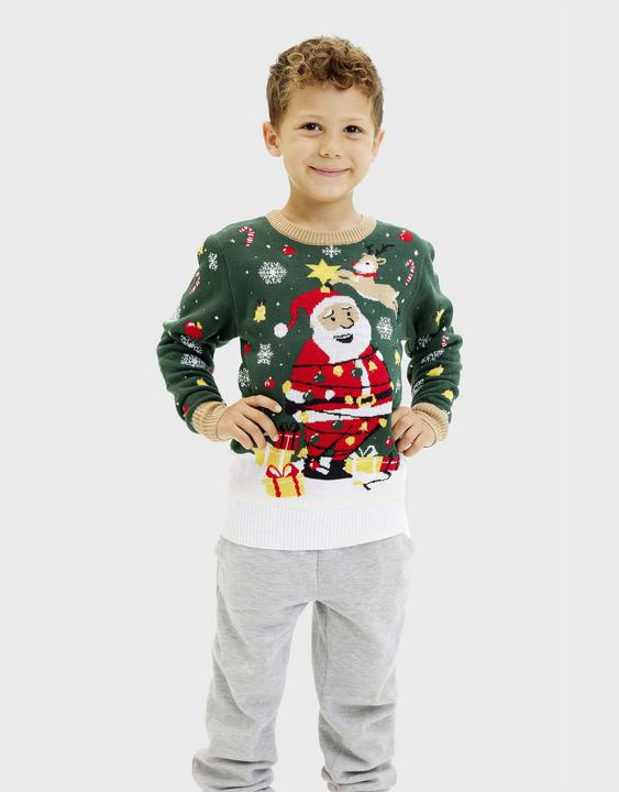 Produktbild Christmas Sweats Santa Christmas Star LED Sweater (80, 86, 92)