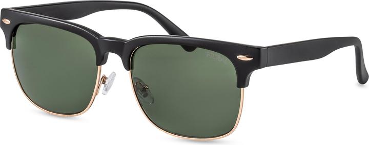 Produktbild Filtral Sonnenbrille - Browline Sonnenbrille/Retro-Sonnenbrille Green Line Schwarz Matt/Gold Glänzend