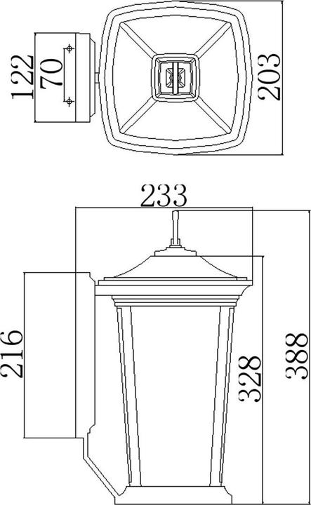Immagine prodotto Elstead Lighting Bromley, lampada da parete per esterni E14 a 2 ganci in bronzo oliato IP44 (E14, IP44)