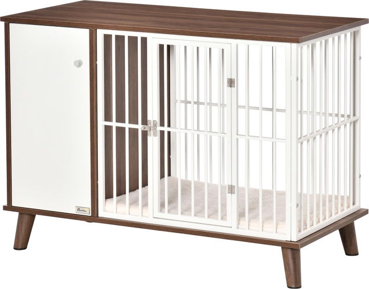 Actual product image PawHut Dog cage with small cupboard