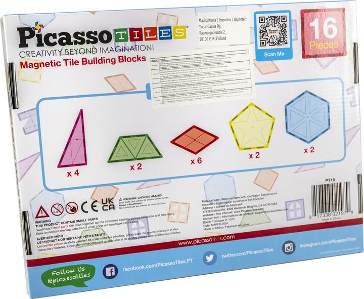 Actual product image PicassoTiles Picasso Tiles - Geometry Styles Set (PT16)
