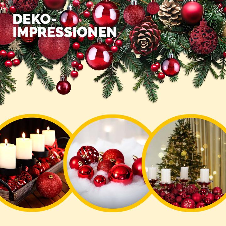 Actual product image Deuba Lot de 100 boules de Noël (100 -part)