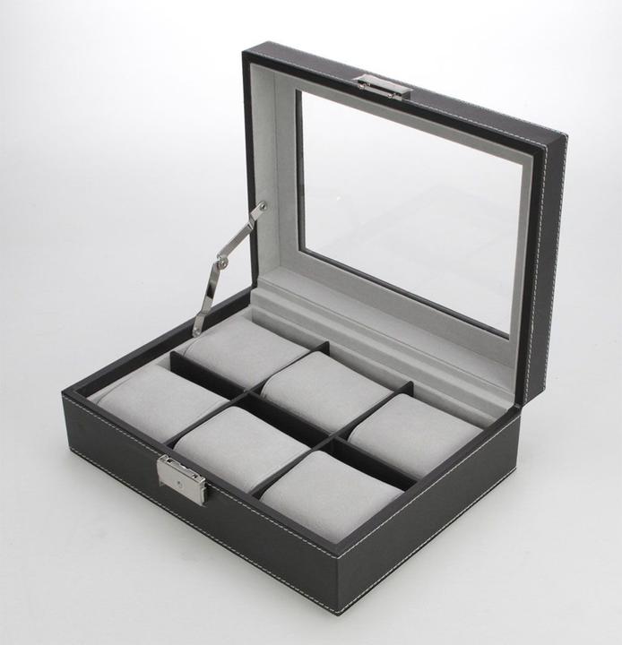 Immagine prodotto Safe Cassa dell'orologio in pelle, interno grigio