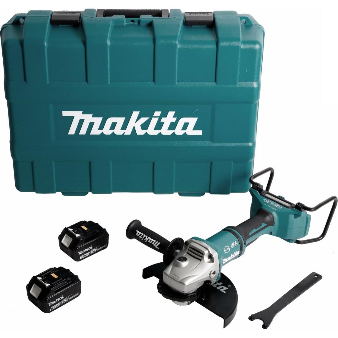 Thumbnail - Makita, Winkelschleifer, DGA 900 GKX2 Akku Winkelschleifer 36V ( 2x18V ) 230mm Brushless + 2x Akku 6,0Ah + Ezynut + (230...