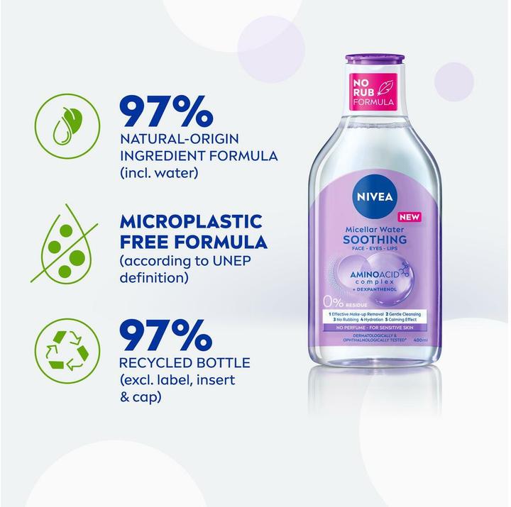 Produktbild NIVEA Beruhigendes Mizellenwasser (Mizellenwasser, 400 ml)