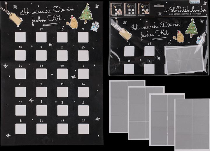 Out of the blue DIY Adventskalender Kratzpapier zum aufrubbeln