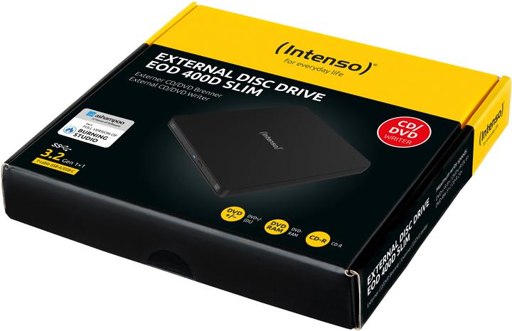 Actual product image Intenso DVD-Brenner EOD 400D Slim (CD burner, DVD drive, DVD writer)