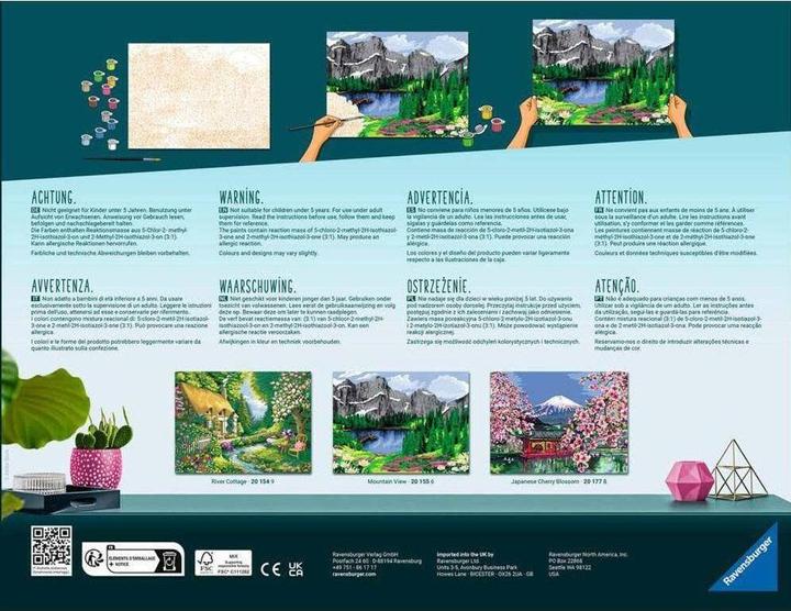 Actual product image Ravensburger CreArt Japanese Cherry Blossom