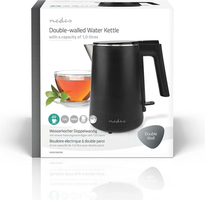 Produktbild Nedis Wasserkocher (1 l, EU-Stecker)